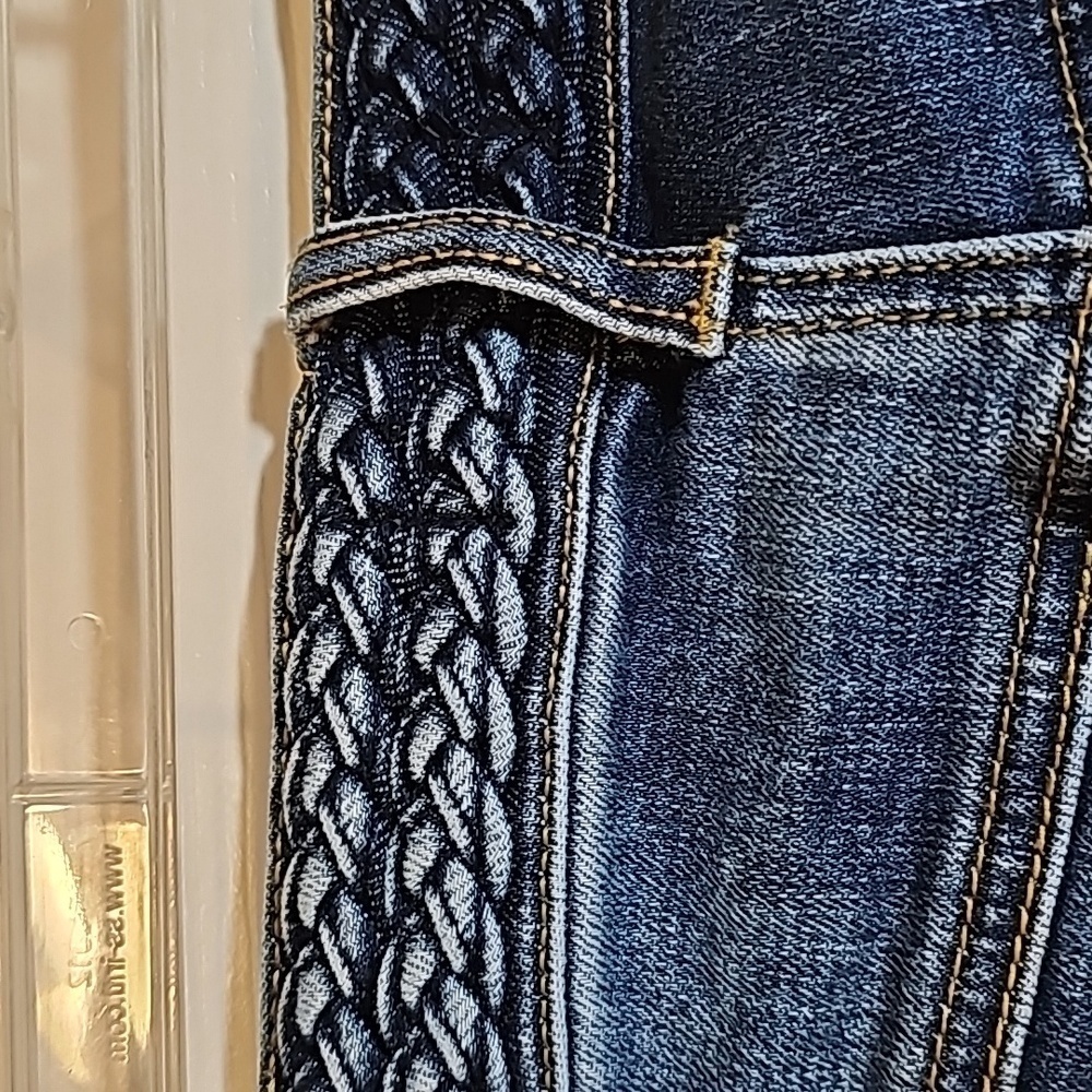 CABI Jeans Women's Button Fly High Rise Skinny BOHO Distressed Size 4 - Picture 4 of 9
